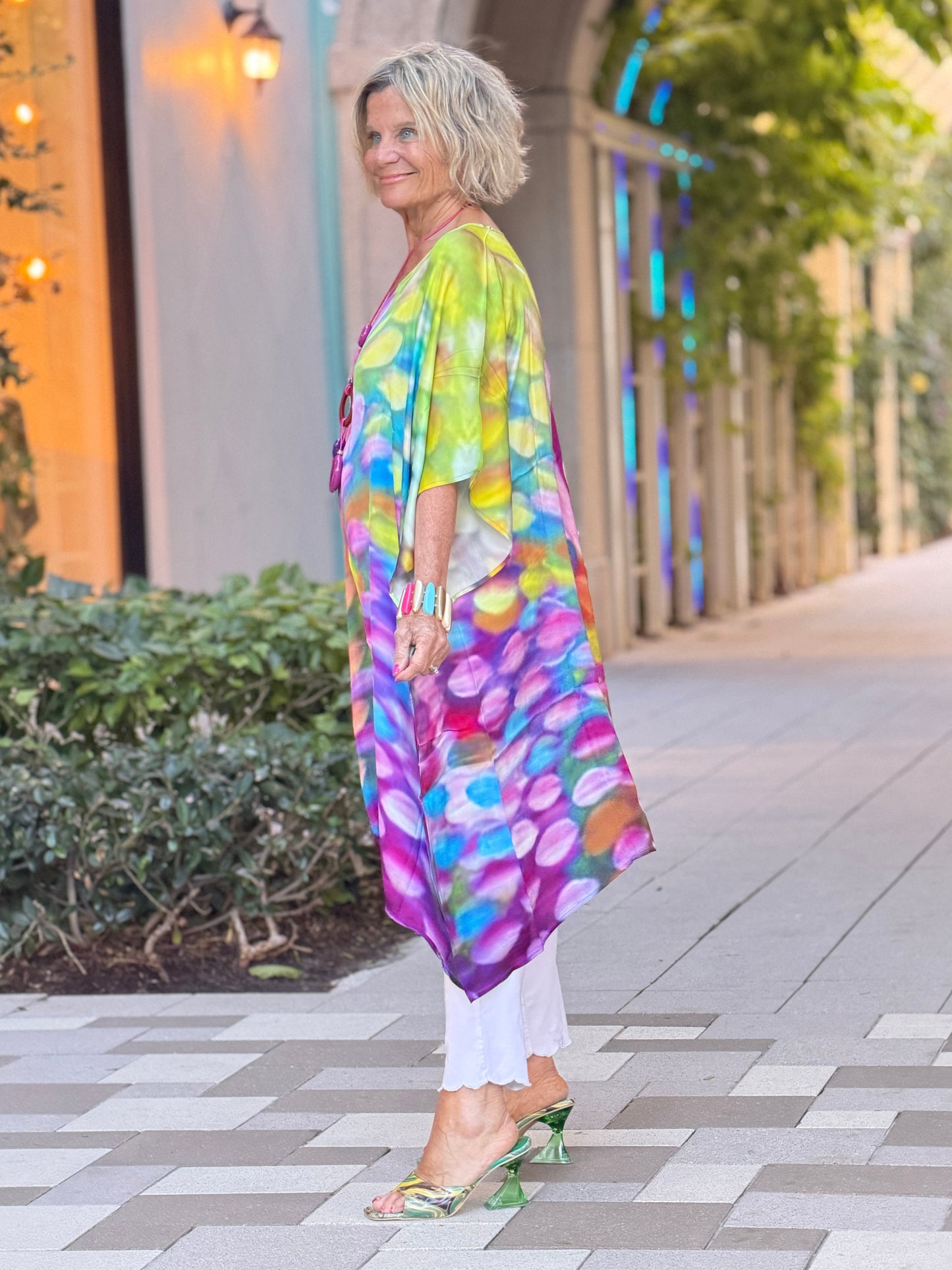 Painted Ovals Modal Kaftan