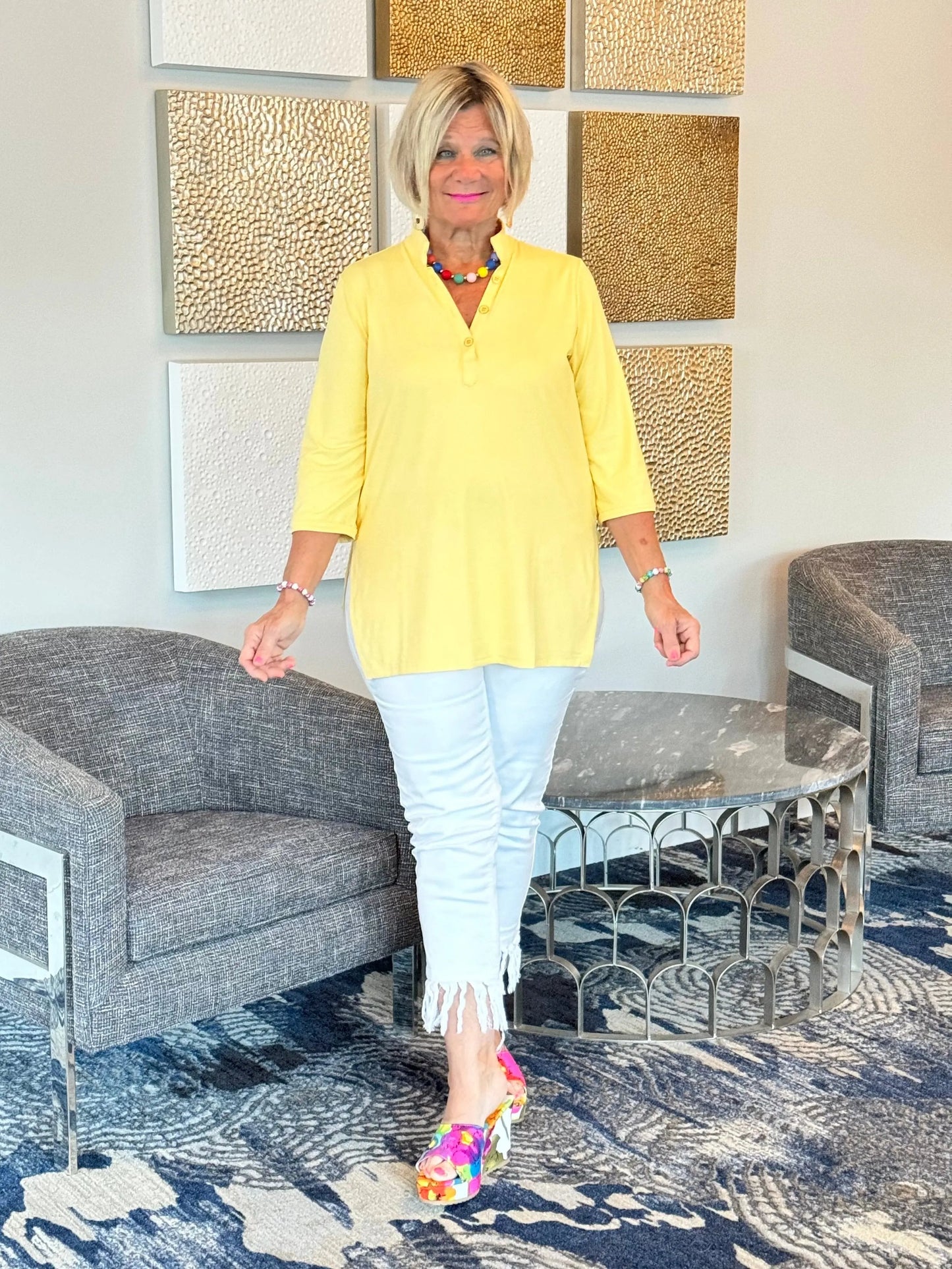 LULU-B YELLOW TUNIC