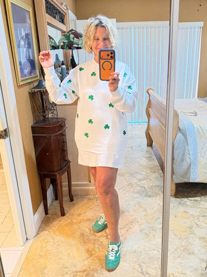 St Patricks Day Glitter Irish Sweatshirt