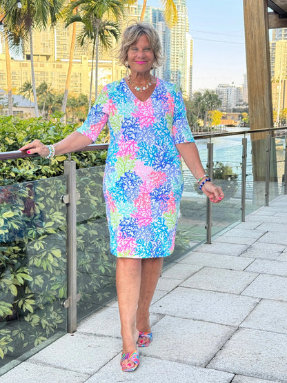 SALINA REEF ELBOW DRESS