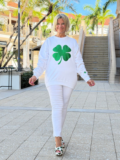 St Patricks Day Glitter Sweatshirt/Irish