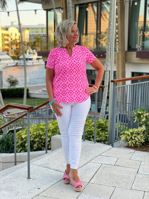 PINK DIAMONDS SHORT SLEEVE