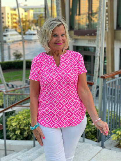 PINK DIAMONDS SHORT SLEEVE
