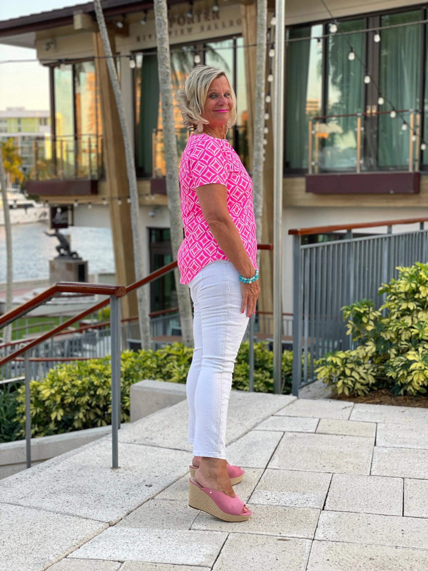 PINK DIAMONDS SHORT SLEEVE