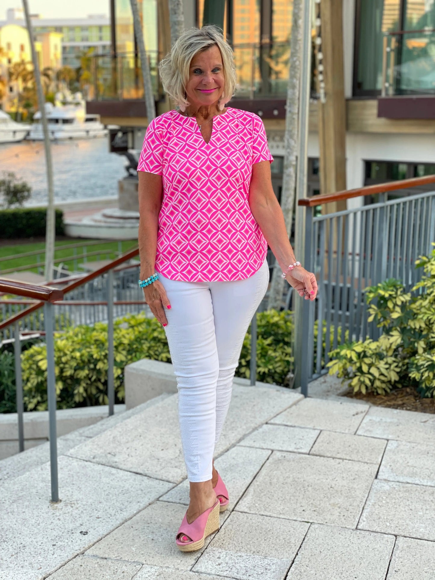 PINK DIAMONDS SHORT SLEEVE