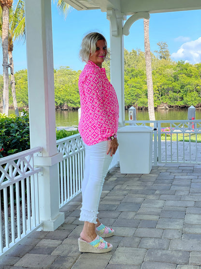 PINK DIAMONDS FULL ZIPPER JACKET