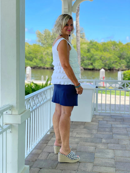 NAVY SKORT