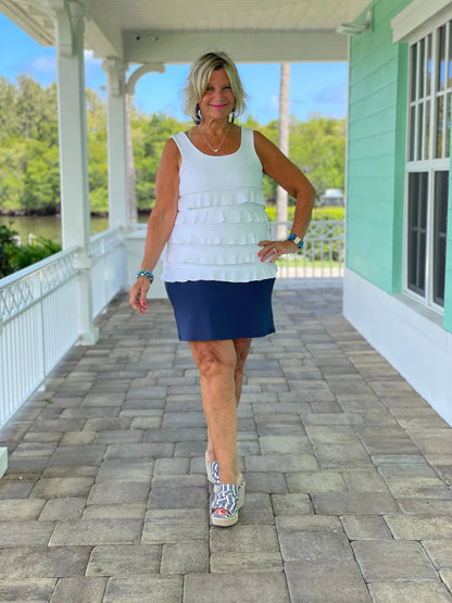 NAVY SKORT