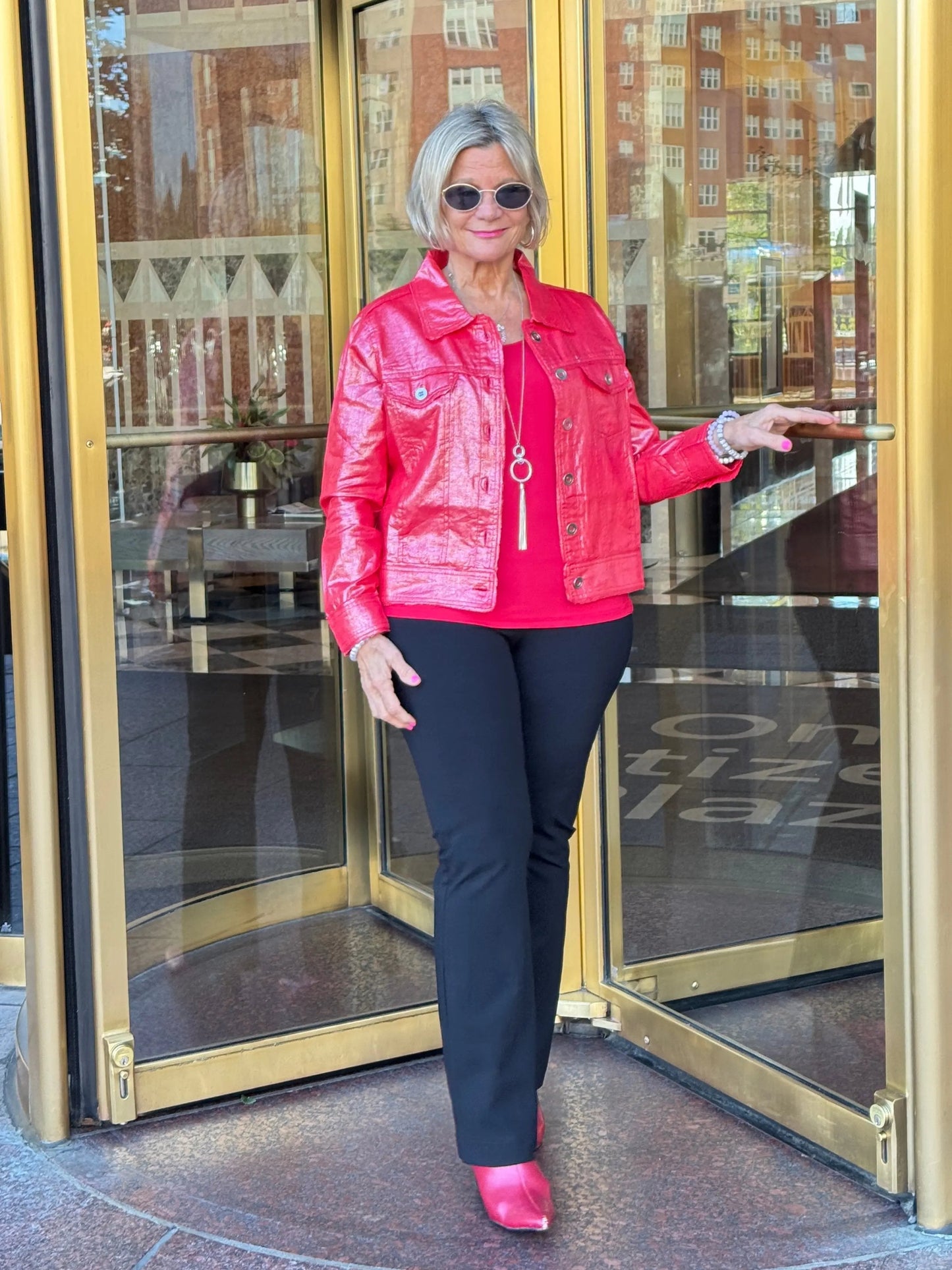Red Metallic Jacket