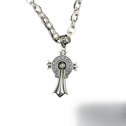 Chrome Hearts Necklace Hexagram Flame Cross Vintage Pendant