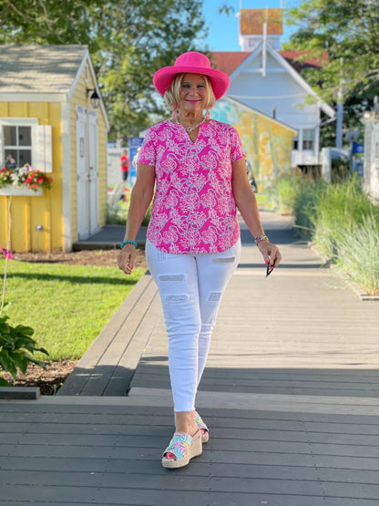 PINK LANE SHORT SLEEVE