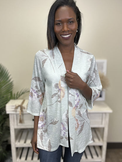 Flowers In The Attic Women's 3/4 Sleeve Mesh Cardi