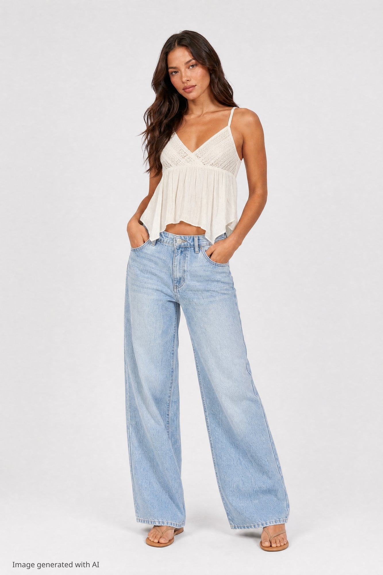 Surplice Babydoll Tank