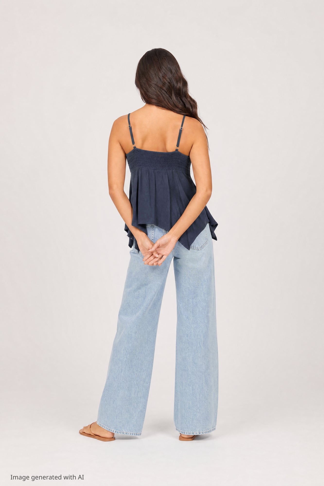 Surplice Babydoll Tank