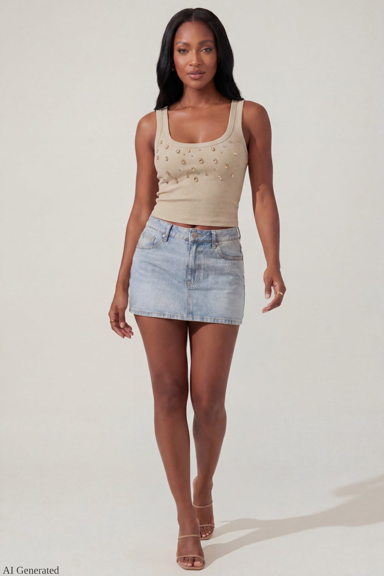 Teardrop Beaded Tank