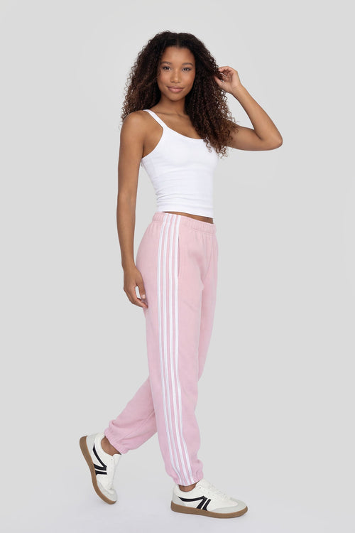 Striped Side Fleece Jogger