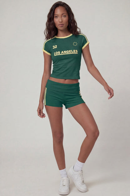Foldover Waist Shortie