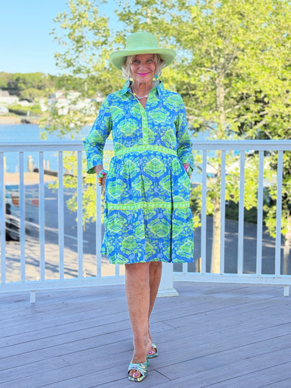 SEA GLASS TREASURE COLLLAR DRESS