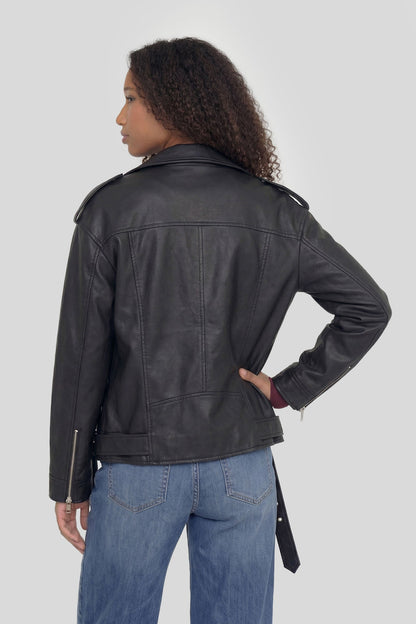 Oversized Faux Leather Jacket
