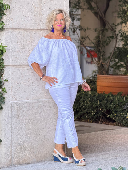 SUMMER WHITE FASHION TOP