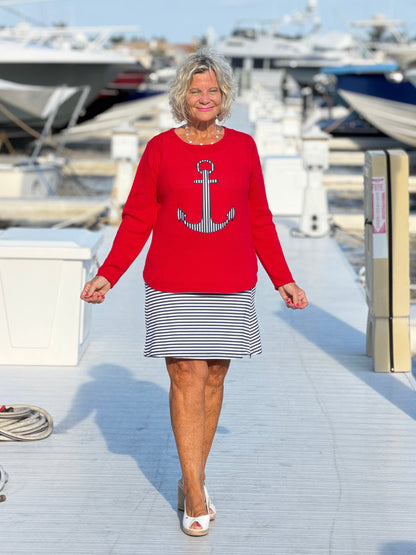 NAUTICAL STRIPE SWEATER