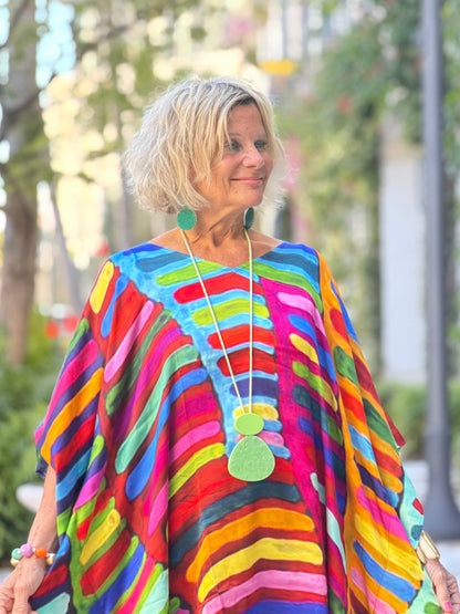 Multi Stripes Modal Kaftan