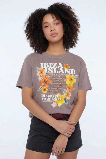 Washed Graphic Boyfriend T-Shirt