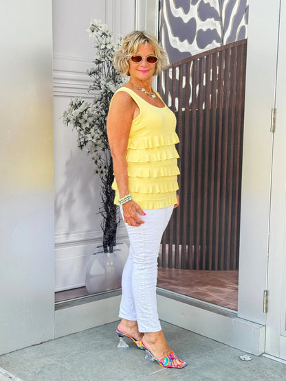 LULU-B YELLOW CHA CHA TANK