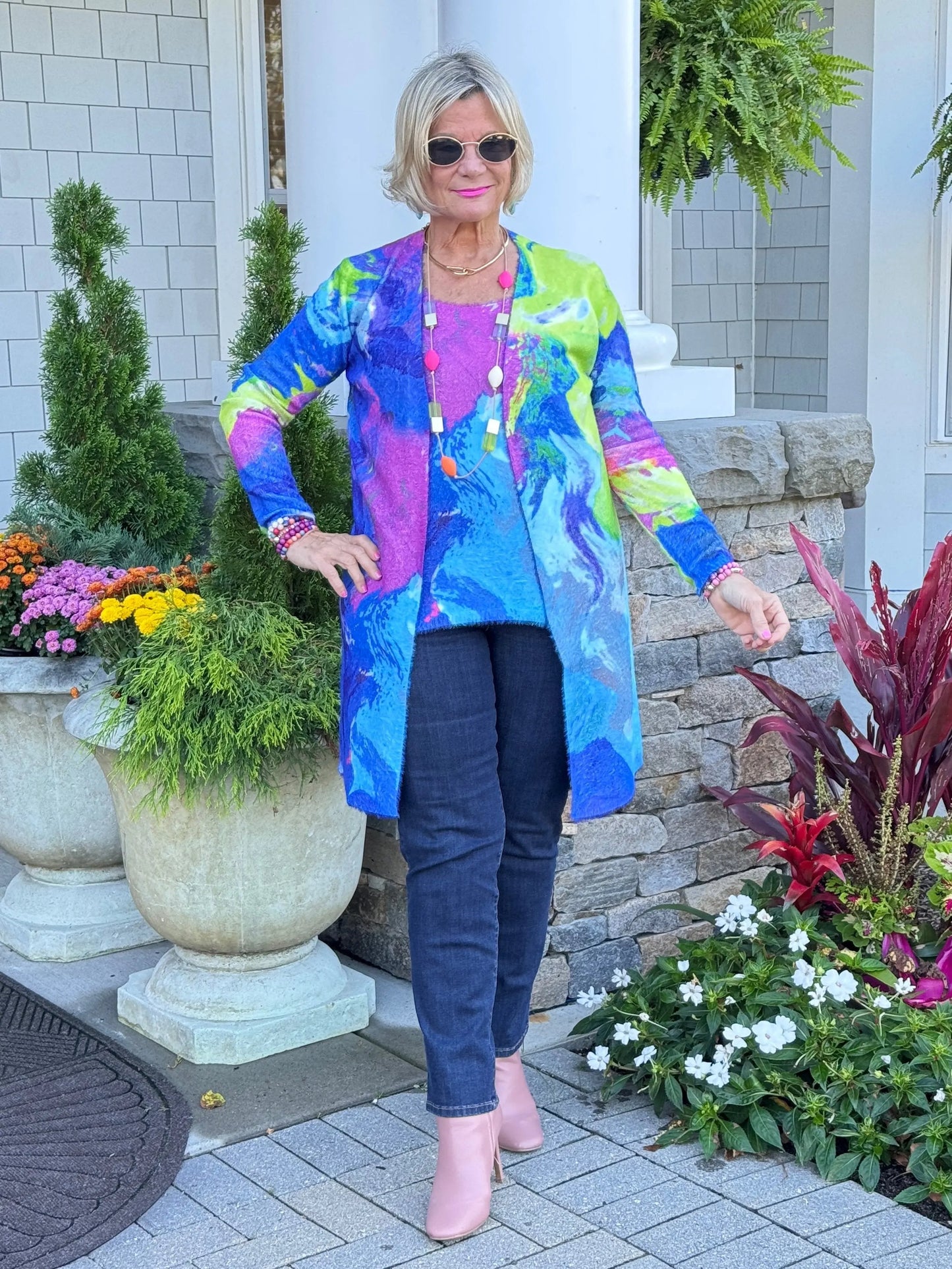RIVER CRUISE BLUE CARDIGAN