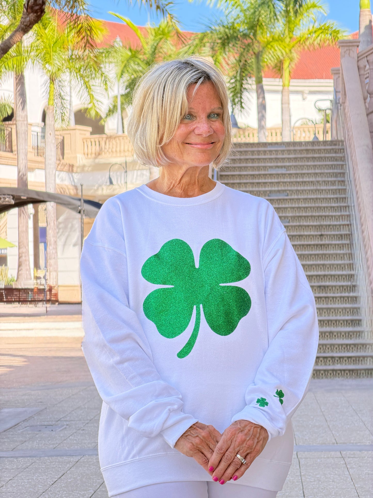 St Patricks Day Glitter Sweatshirt/Irish
