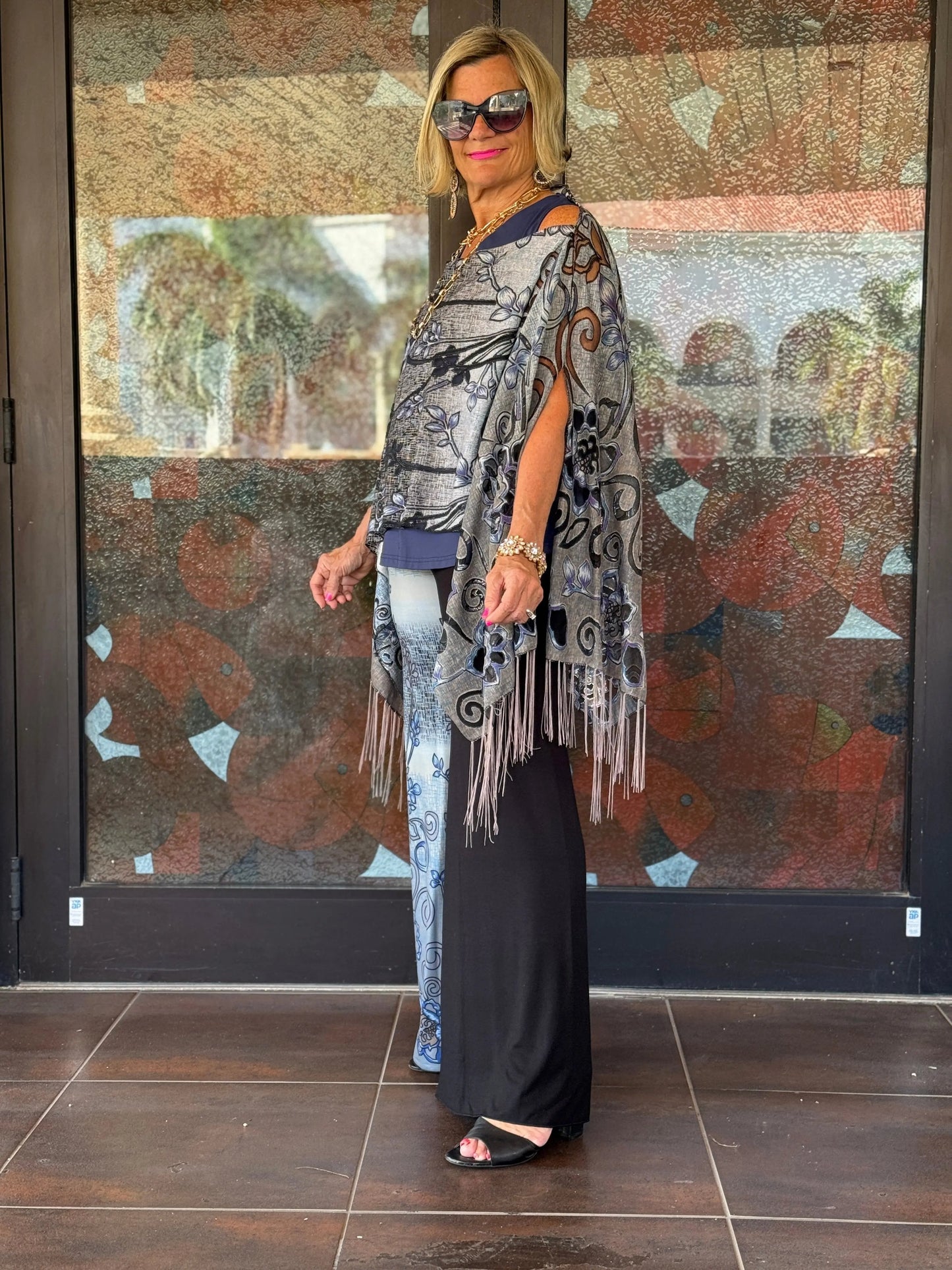 SOUTHERN NAVY DAY PALAZZO