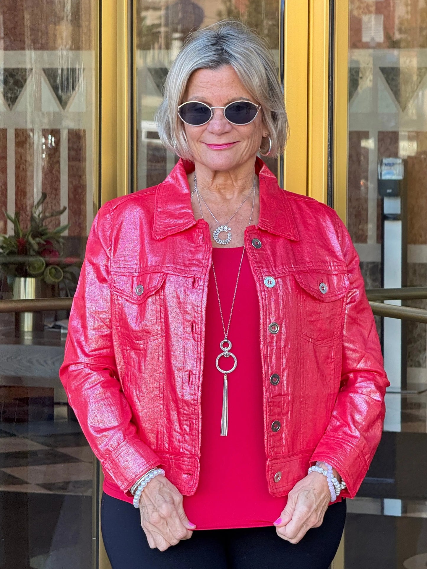 Red Metallic Jacket