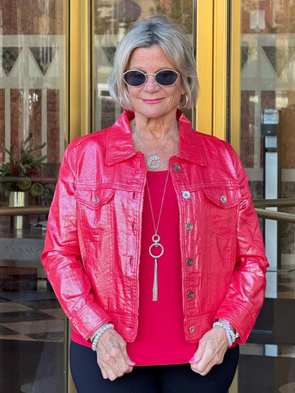 Red Metallic Jacket