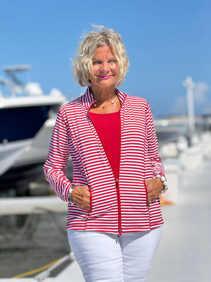 REGATTA RED STRIPE JACKET