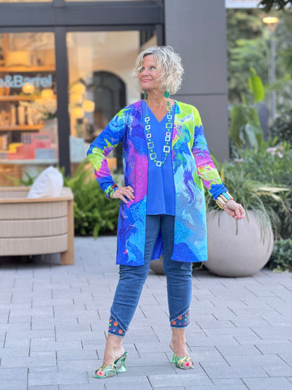 RIVER CRUISE BLUE CARDIGAN
