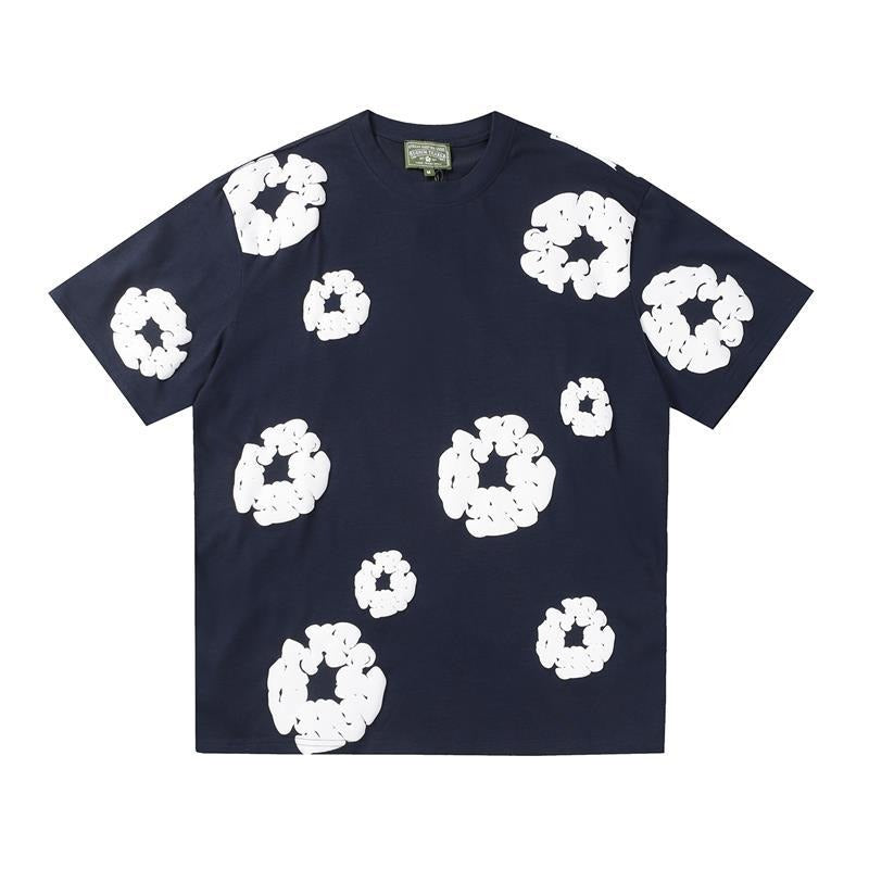 Denim Tears Outfit:T Shirt/Shorts (Separate Purchase Options) Loose Short Sleeve T-shirt Casual Shorts Suit