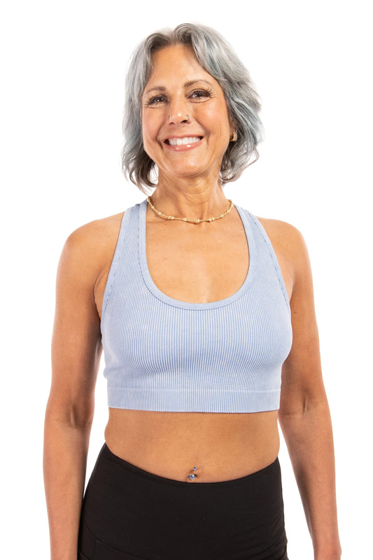 Exceed My Expectations Women's Ribbed Racerback Bralette