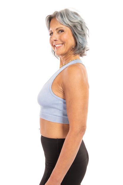 Exceed My Expectations Women's Ribbed Racerback Bralette