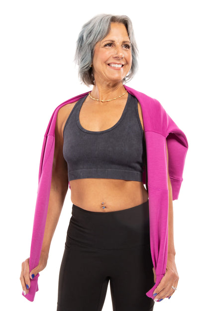 Exceed My Expectations Women's Ribbed Racerback Bralette