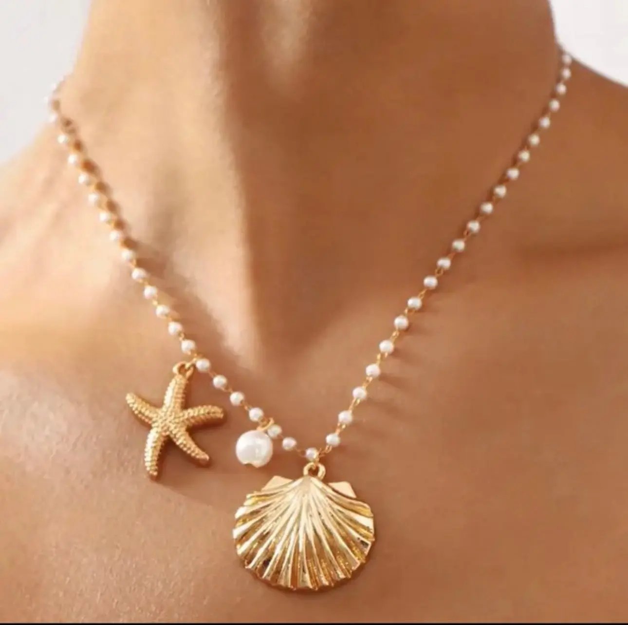 SEASHELL DROP NECKLACE
