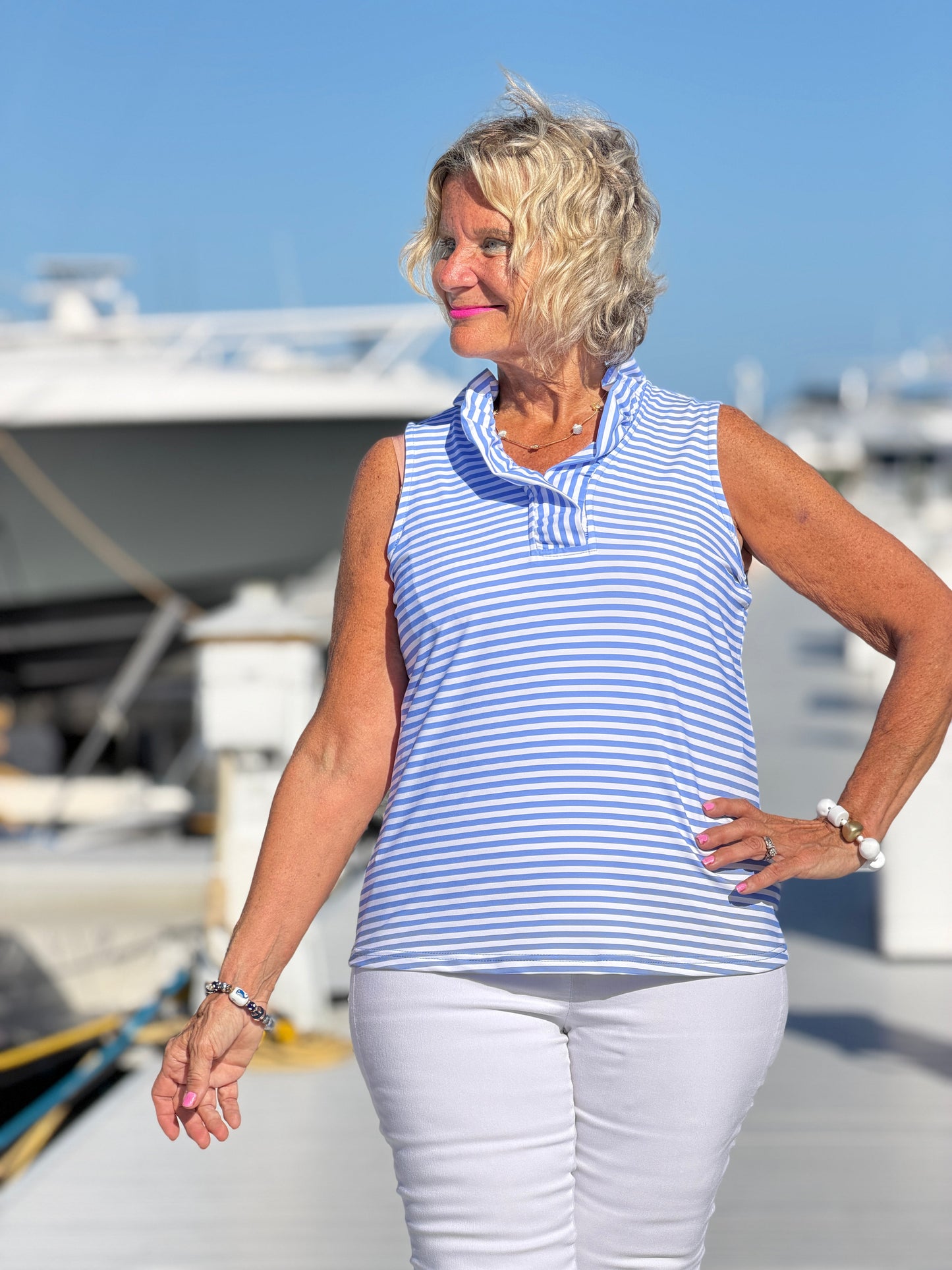 MARINA PERRI RUFFLE TOP
