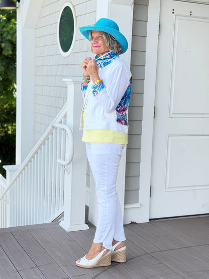 MINT MOSAIC LINEN JACKET