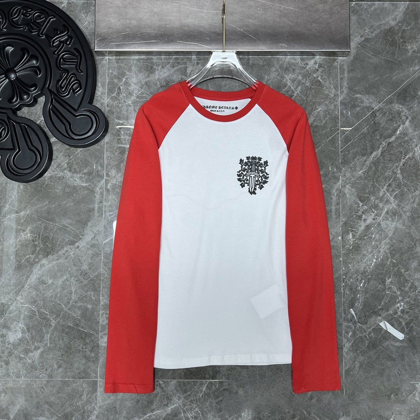 Chh Chrome Heart Long Sleeve Shirt Unisex Fashion Loose Long Sleeve Shirt