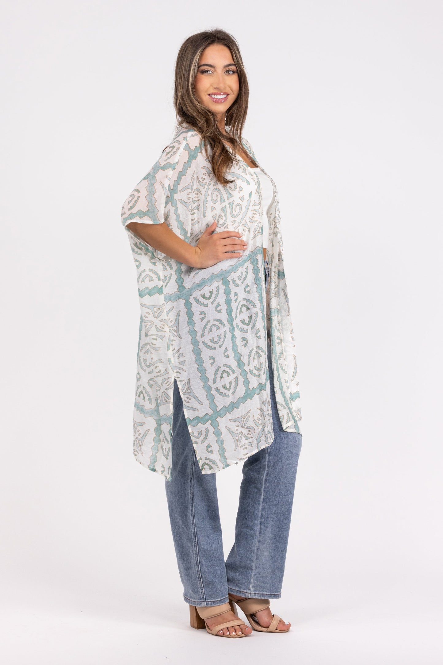 Hidden Gem Women's Short Sleeve Kimono