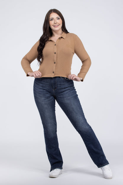 Sweetheart Women's Brushed Knit Long Sleeve Top
