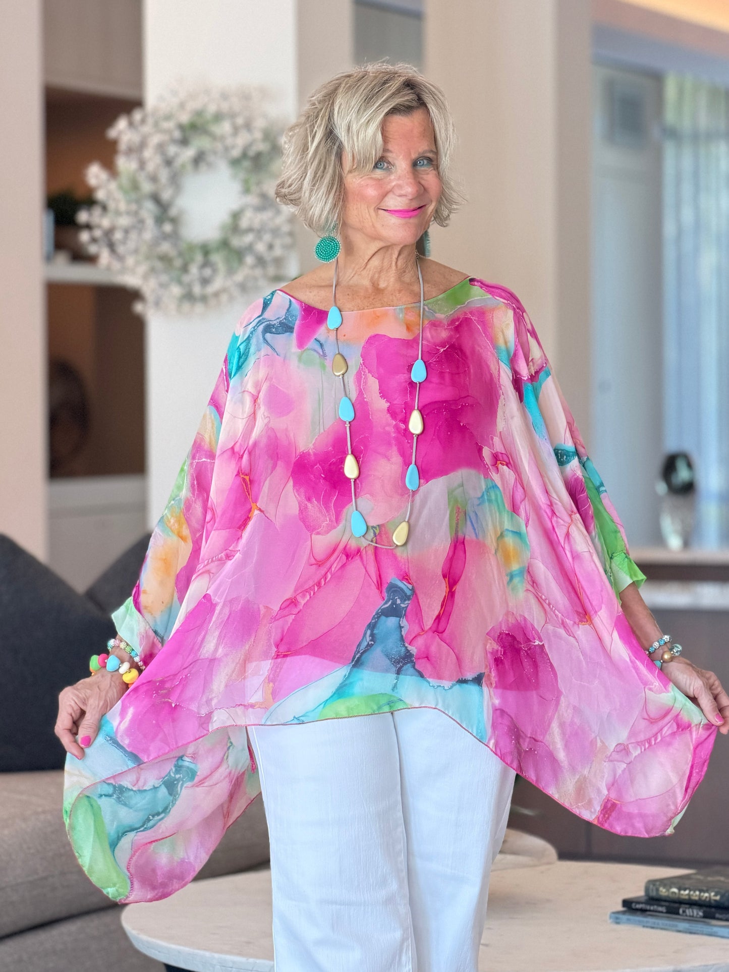 Sofia Zing Silk Kaftan