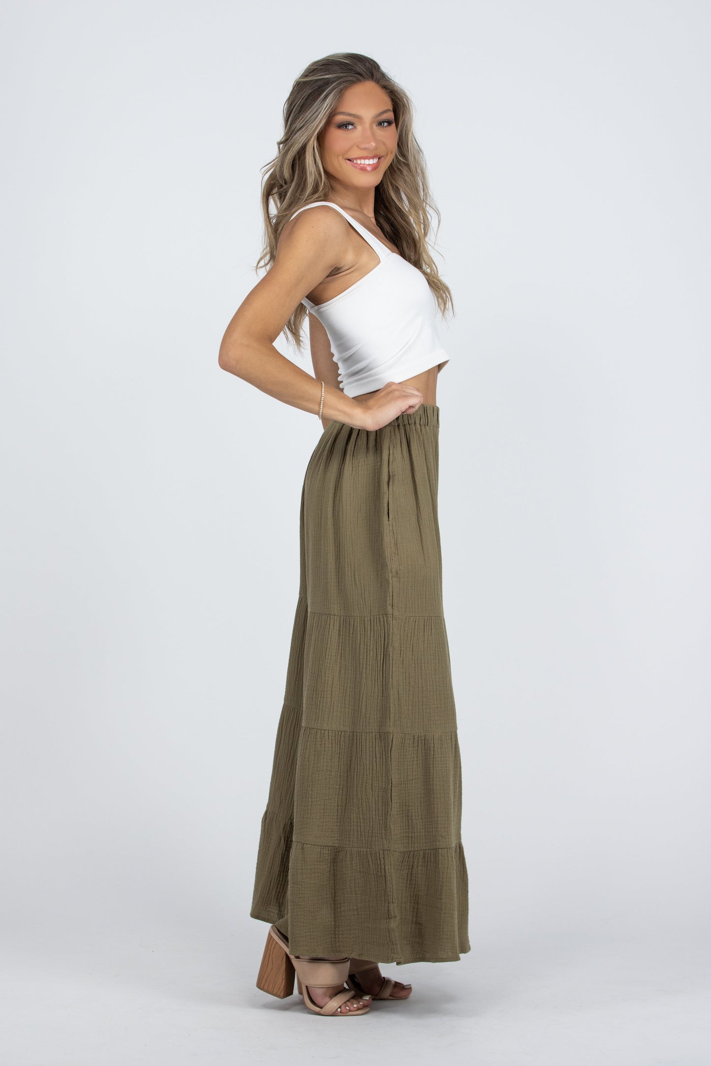 Free Fallin Women's Ruffle Gaucho Pants