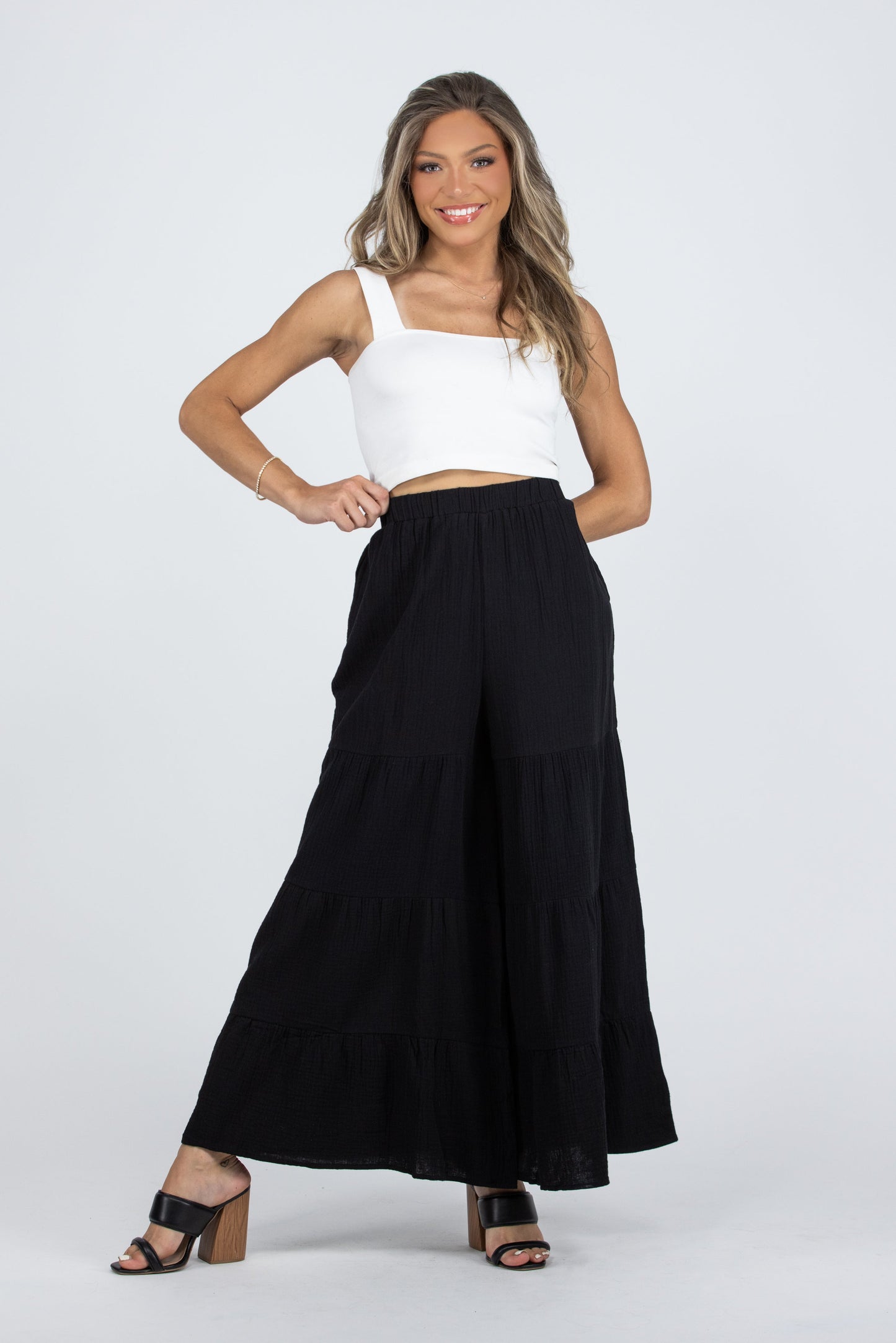 Free Fallin Women's Ruffle Gaucho Pants