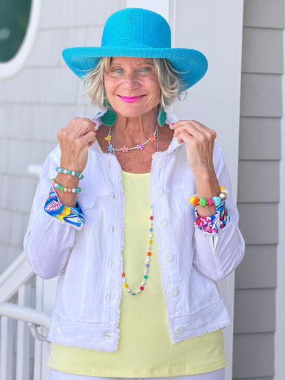 SEASIDE JEWELS LINEN JACKET