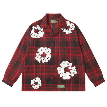 Denim Tears Shirt Kapok Plaid Long sleeve shirt